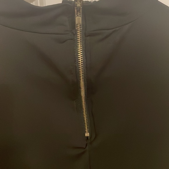 Fashion Nova - Black Mock Neck Stretch Bodysuit - Small - Picture 3 of 3